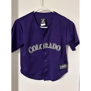 Troy Tulowitzki #2 Colorado Rockies Majestic Purple Jersey YOUTH Size Large (7)